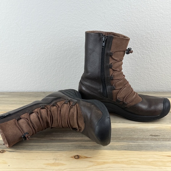 Keen Leather and Suede Bungee Boot Size 8 - Picture 13 of 14